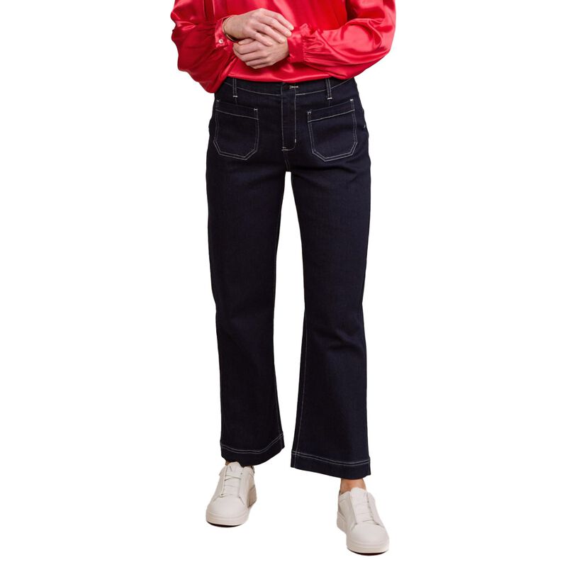 Vassalli Wide Leg Ankle Grazer Jean image number 7